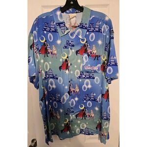 Pretty Guardian Sailor Moon Nighttime Allover Print Shirt Mens XL Button Up